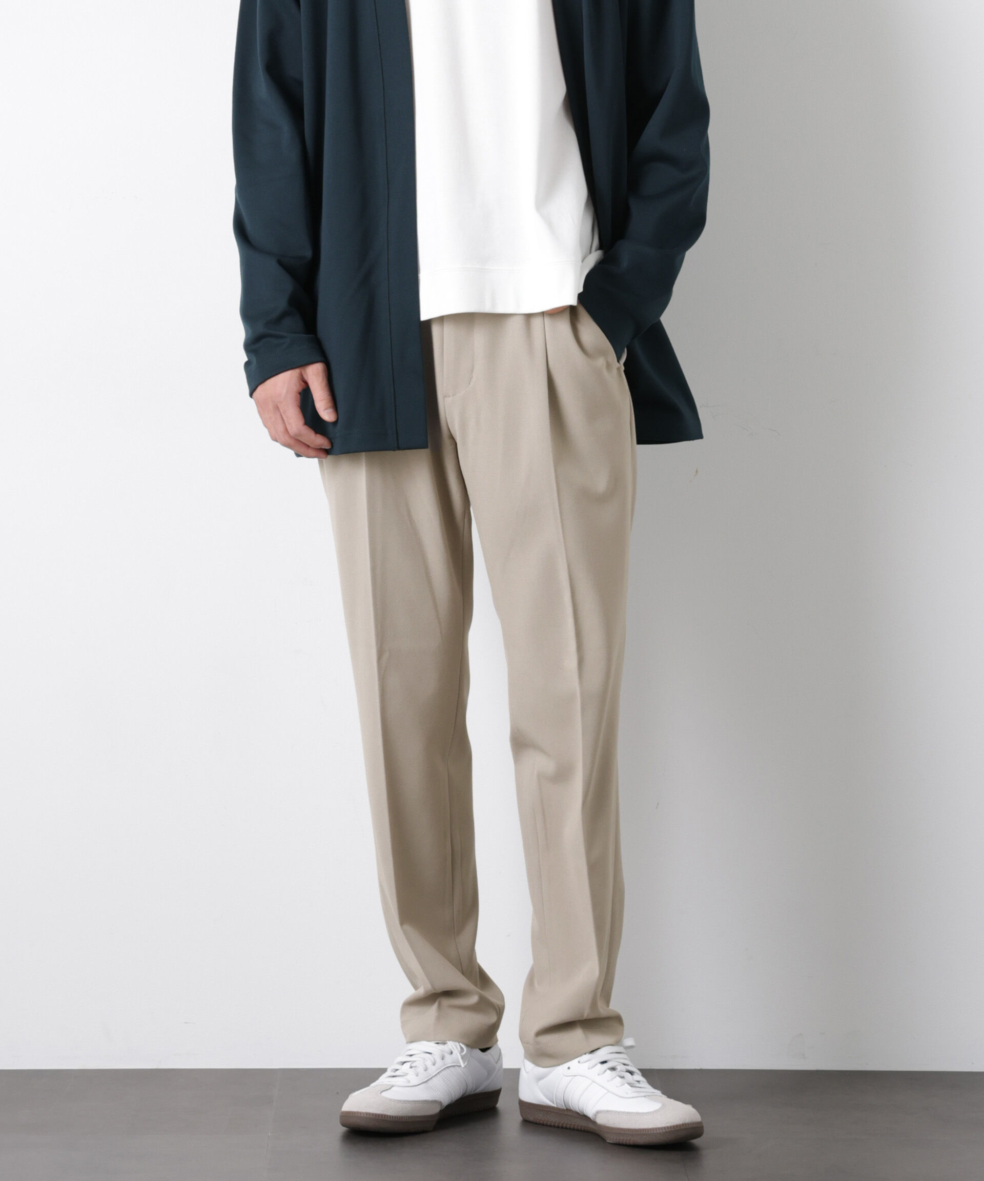 nano･universe「ALWAYS EASY ワンタックスラックス（セットアップ可）」|チノ|