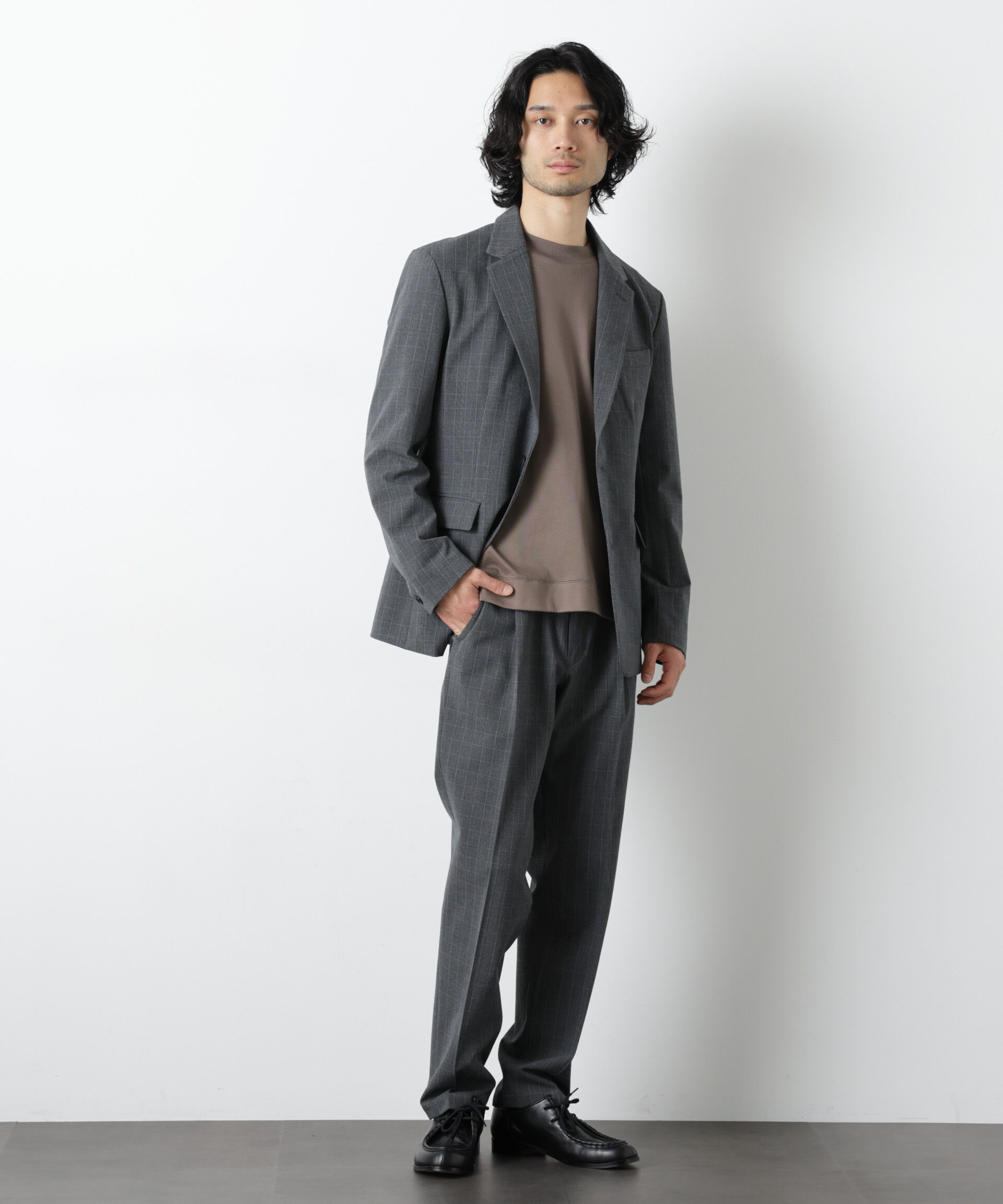 nano･universe「ALWAYS EASY ワンタックスラックス（セットアップ可）」|チノ|