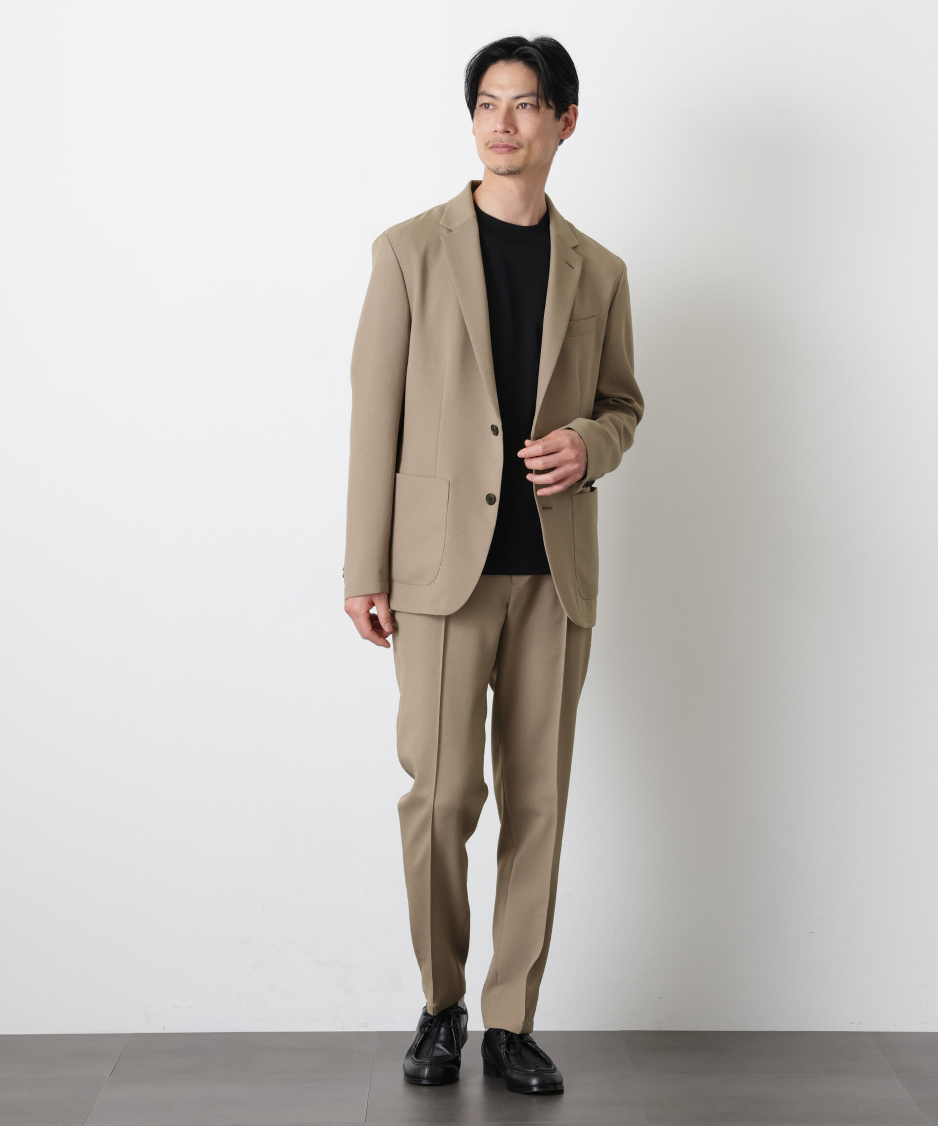 nano･universe「｢DamerinoSelect｣ﾀﾞﾝﾄﾂｵﾁｰﾙ防汚ﾃｯｸｽﾄﾚｯﾁｼﾞｬｹｯﾄ(ｾ 」|スーツ|