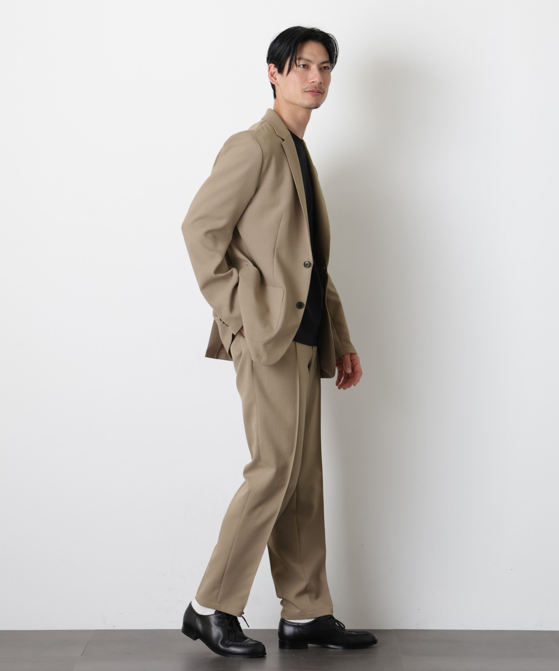 nano･universe「｢DamerinoSelect｣ﾀﾞﾝﾄﾂｵﾁｰﾙ防汚ﾃｯｸｽﾄﾚｯﾁｼﾞｬｹｯﾄ(ｾ 」|スーツ|