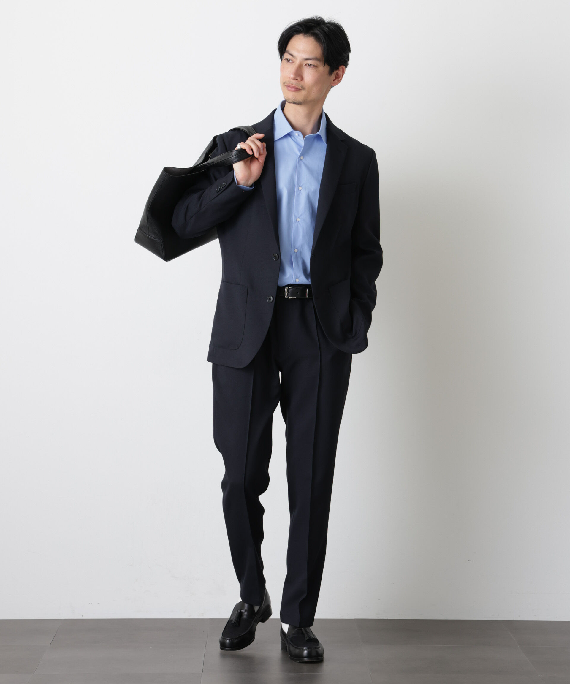 nano･universe「｢DamerinoSelect｣ﾀﾞﾝﾄﾂｵﾁｰﾙ防汚ﾃｯｸｽﾄﾚｯﾁｼﾞｬｹｯﾄ(ｾ 」|スーツ|