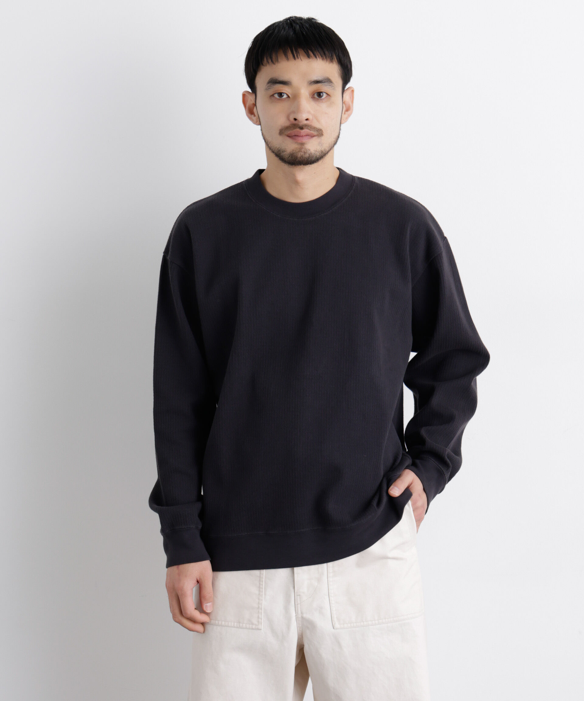 nano･universe「コットンサーマルクルーネックプルオーバー」|Tシャツ・カットソー|