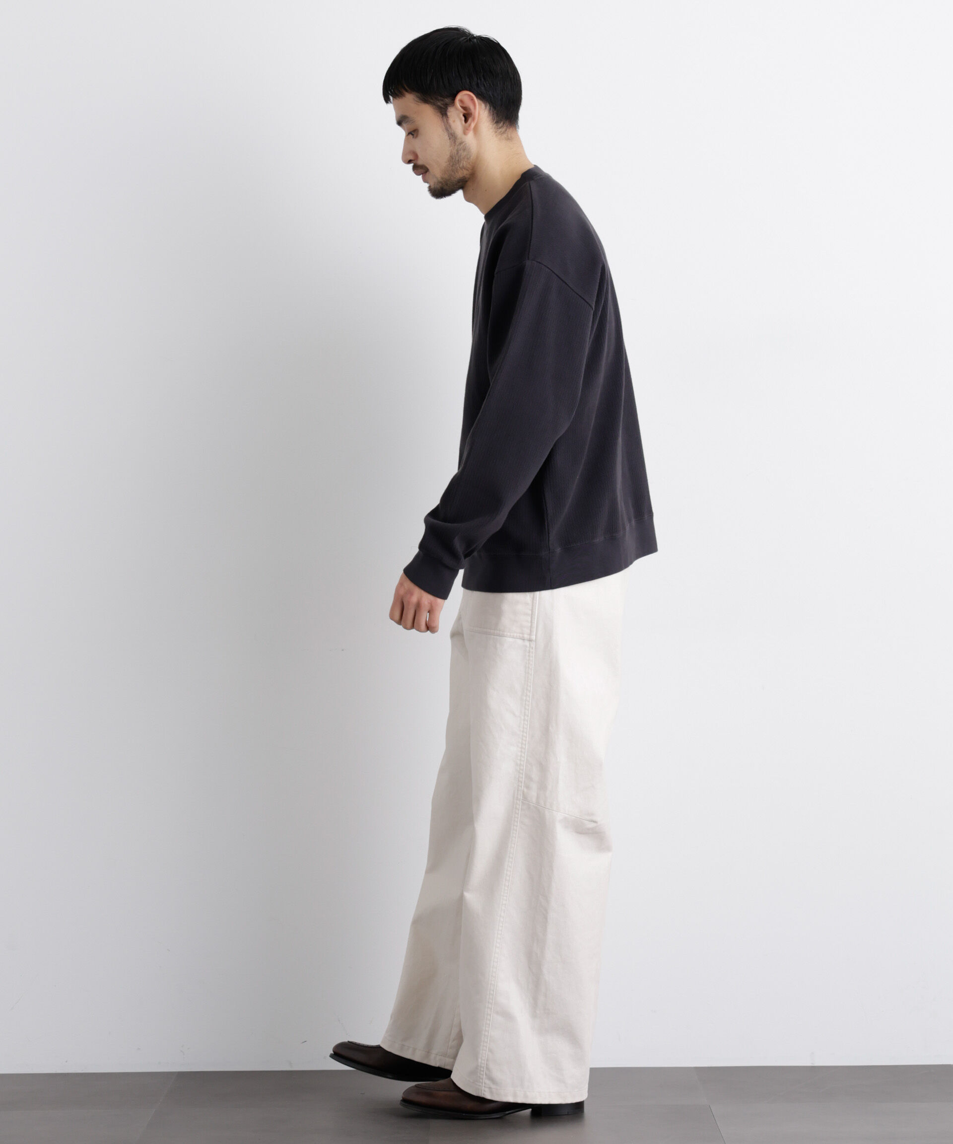 nano･universe「コットンサーマルクルーネックプルオーバー」|Tシャツ・カットソー|