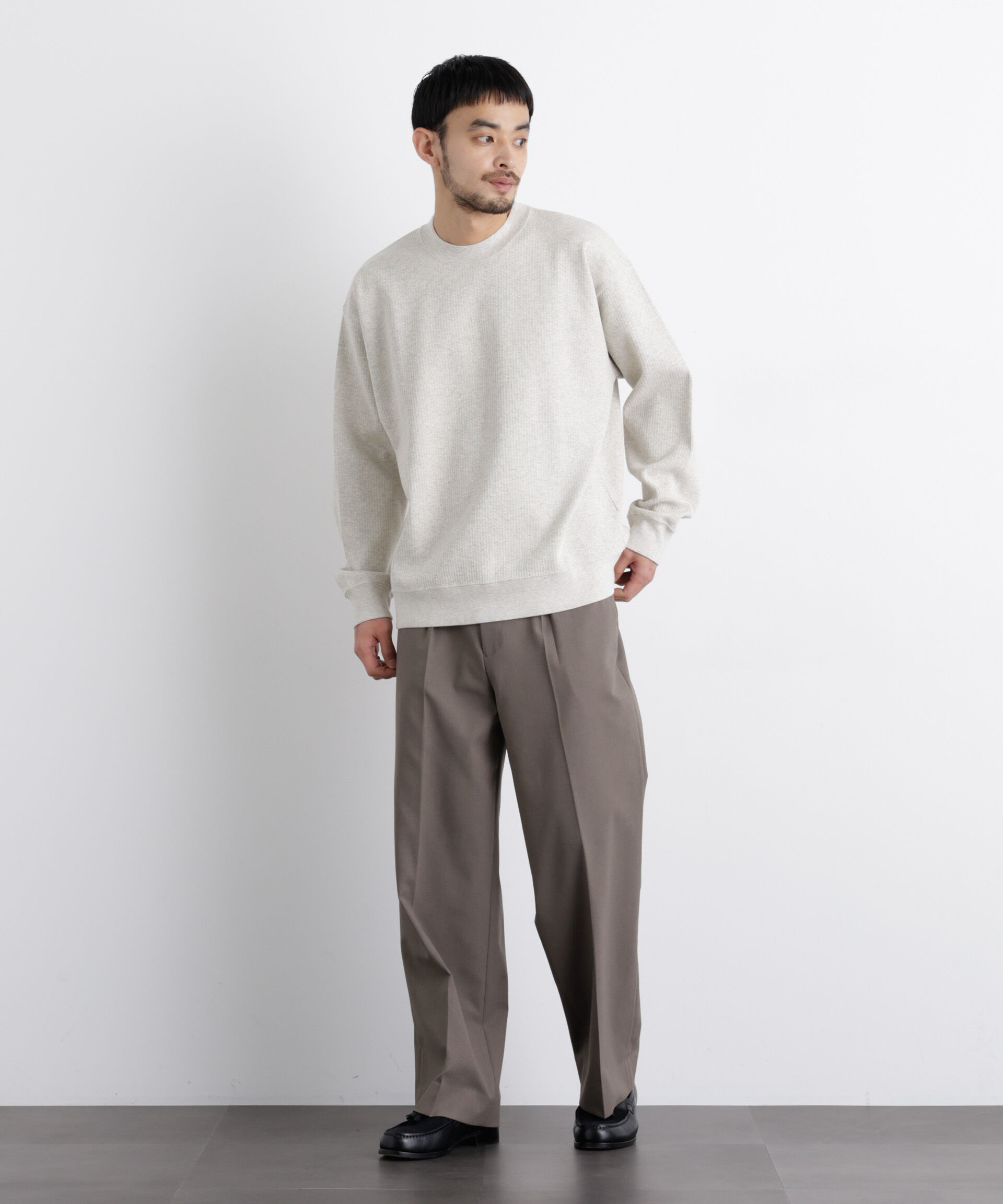 nano･universe「コットンサーマルクルーネックプルオーバー」|Tシャツ・カットソー|