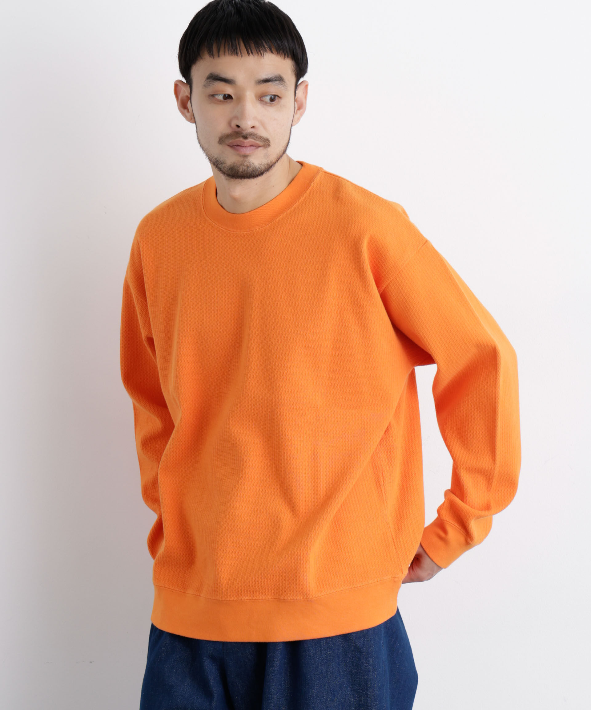 nano･universe「コットンサーマルクルーネックプルオーバー」|Tシャツ・カットソー|