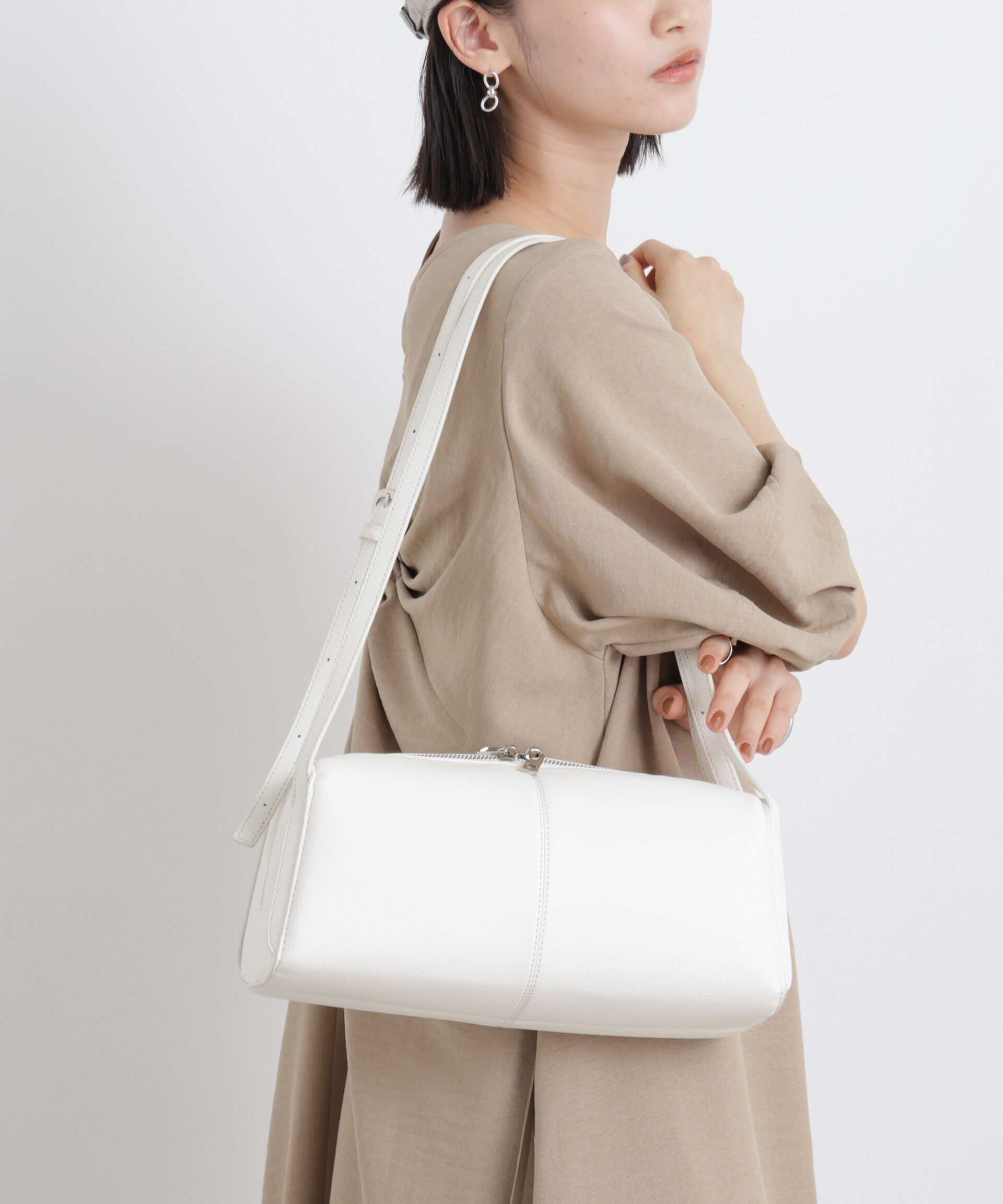 nano･universe「ツーハンドルスクエアショルダー＆ボディーバッグ」|ショルダー・メッセンジャー|