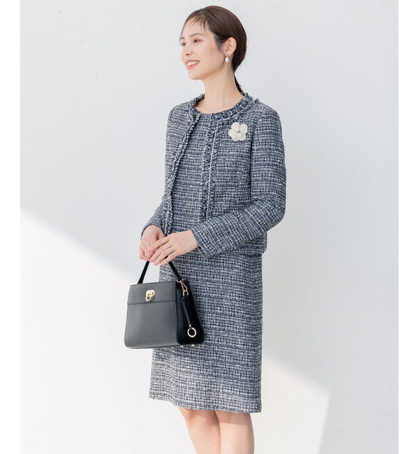 組曲「【セットアップ対応】ラメループモールツイード ワンピース」|ワンピース|
