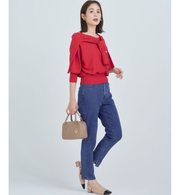 組曲「【5色展開・UVケア】スタイルアップ ドルマンスリーブ ニット」|ニット・セーター|