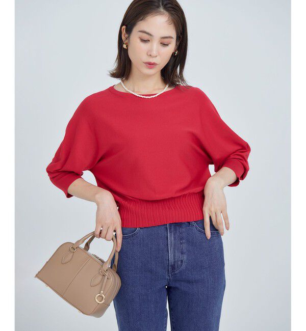 組曲「【5色展開・UVケア】スタイルアップ ドルマンスリーブ ニット」|ニット・セーター|