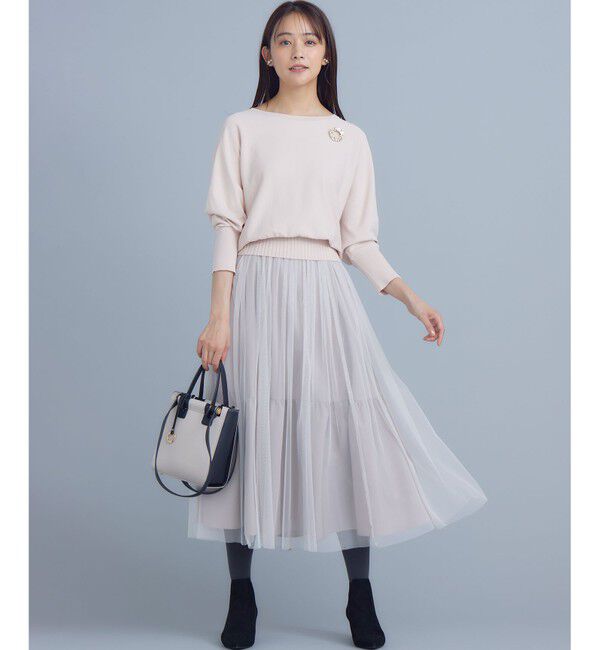 組曲「【5色展開・UVケア】スタイルアップ ドルマンスリーブ ニット」|ニット・セーター|