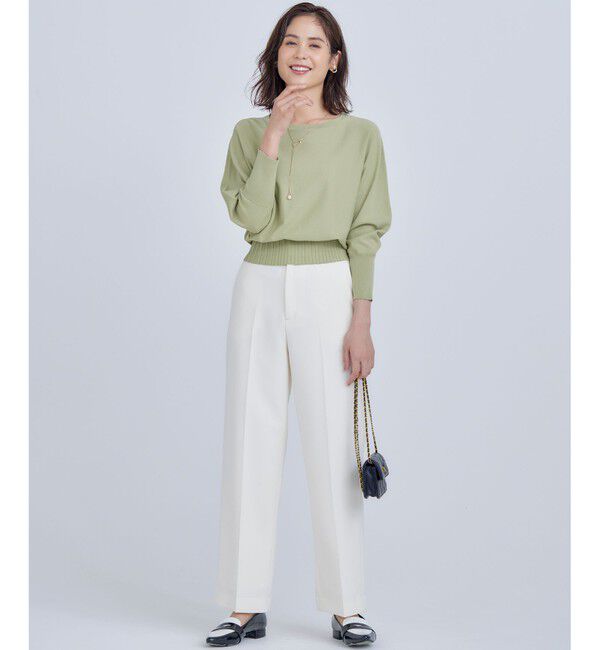 組曲「【5色展開・UVケア】スタイルアップ ドルマンスリーブ ニット」|ニット・セーター|