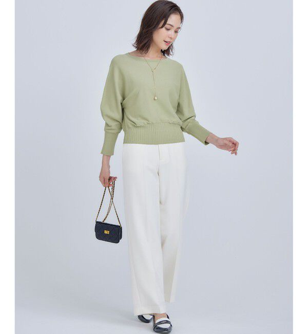 組曲「【5色展開・UVケア】スタイルアップ ドルマンスリーブ ニット」|ニット・セーター|