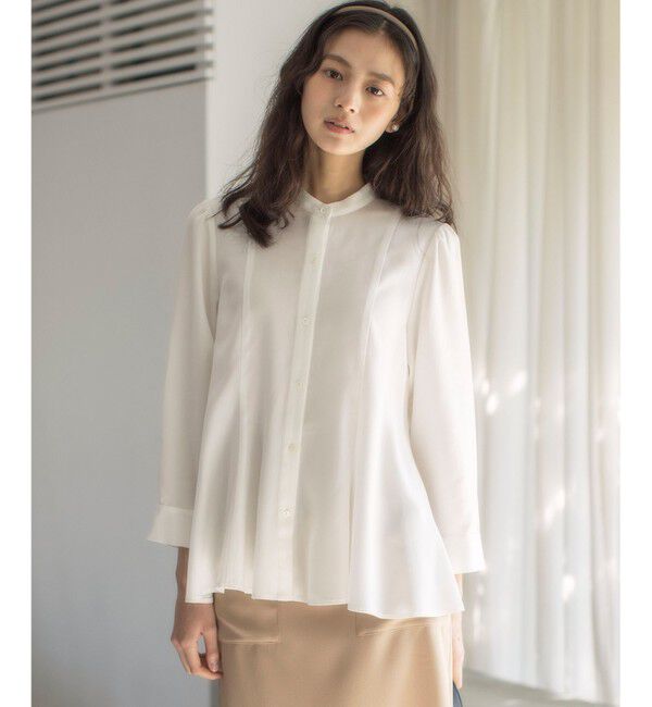 組曲「リヨセルシャーティングペプラム ブラウス」|シャツ・ブラウス|アイボリー系