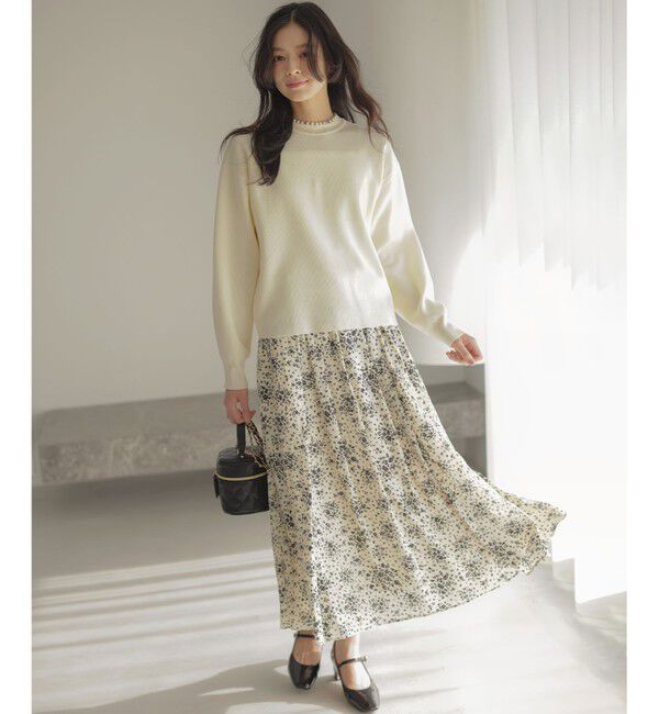 組曲「モザイクフラワープリント スカート」|スカート|