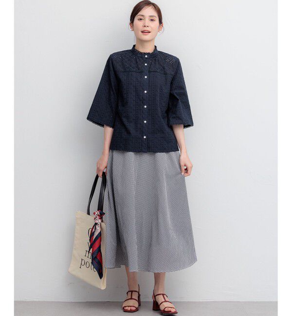 組曲「サッカーギンガムチェック フレアスカート」|スカート|