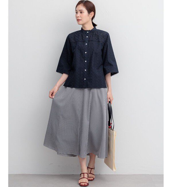 組曲「サッカーギンガムチェック フレアスカート」|スカート|