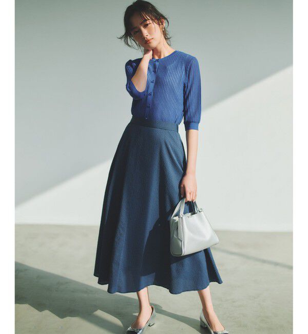 組曲「サッカーギンガムチェック フレアスカート」|スカート|