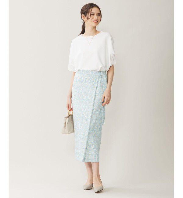 自由区「【WEB限定カラーあり・接触冷感・UVカット】クレープストレッチドルマン ニット」|ニット・セーター|