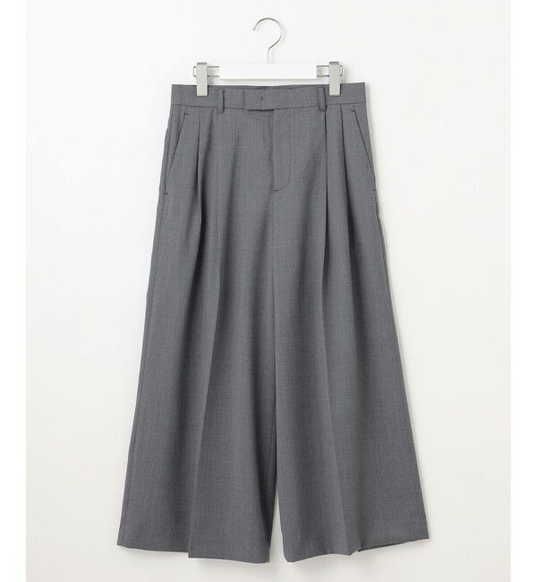 自由区「【洗える】TWラチネストレッチワイドクロップド パンツ」|その他|