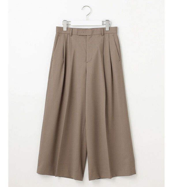 自由区「【洗える】TWラチネストレッチワイドクロップド パンツ」|その他|