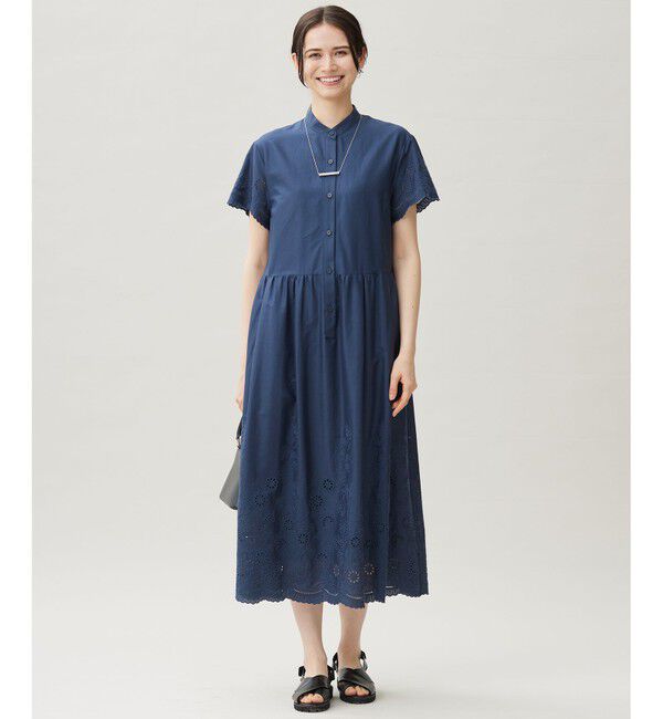 自由区「エンブロイダリーローンシャツ ワンピース」|ワンピース|