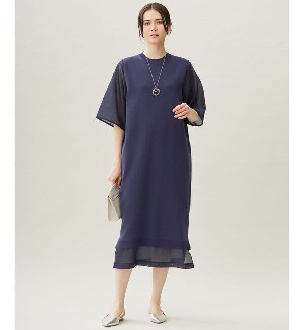 自由区「【洗える】ハイツイストコットンアセテート ワンピース」|ワンピース|ｲﾝﾃﾞｨｺ