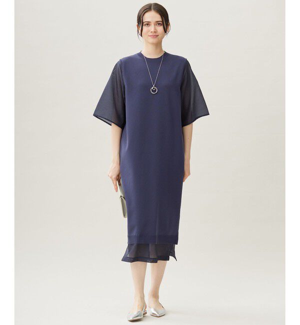 自由区「【洗える】ハイツイストコットンアセテート ワンピース」|ワンピース|