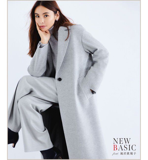 23区「【滝沢眞規子さん着用】ウールカシミヤビーバー チェスター コート」|チェスターコート|