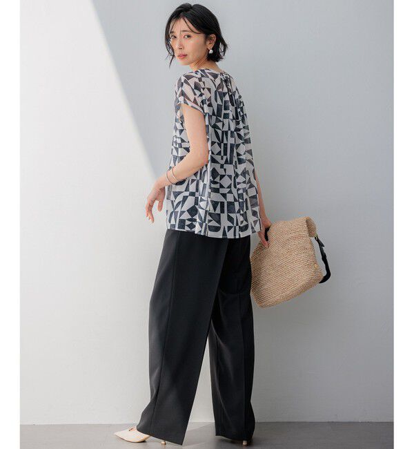 23区「【撥水加工/UVカット】キューティクルストレッチツイル ワイドパンツ」|その他|