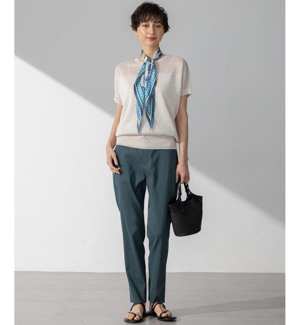 23区「【洗える】シャイニーシアー ドルマン ニット」|ニット・セーター|