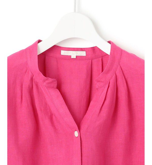 23区「【洗える】LIBECO タックスリーブ シャツ」|シャツ・ブラウス|