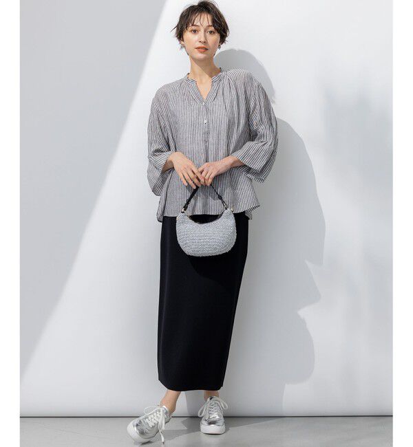 23区「【洗える】LIBECO タックスリーブ シャツ」|シャツ・ブラウス|