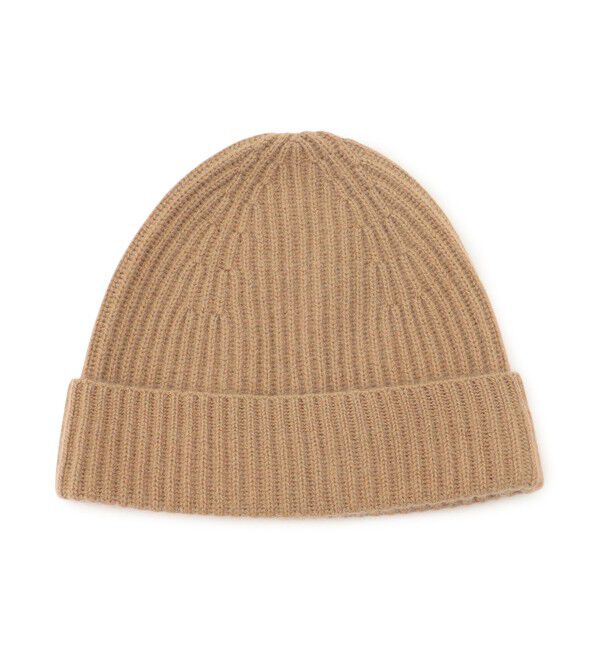 23区「ピュアカシミヤ ニット帽」|その他|キャメル系