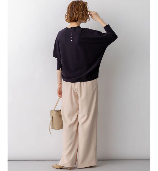 23区「ネオコンフォートストレッチ ドルマン ニット」|ニット・セーター|