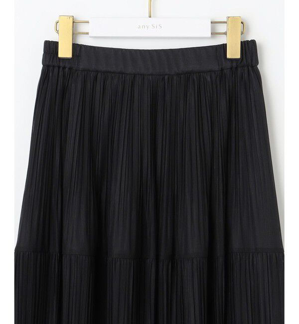 any SiS「【洗える】シアーストライププリーツ スカート」|スカート|