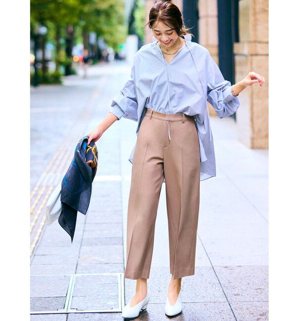 ANY SIS「【保温効果/ストレッチ】シリーズ累計13万枚突破！ビューティサーモ ワイドパンツ」|その他|キャメル