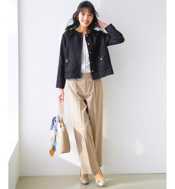 ANY SIS「褒めらレディストレッチ ワイドパンツ」|その他|