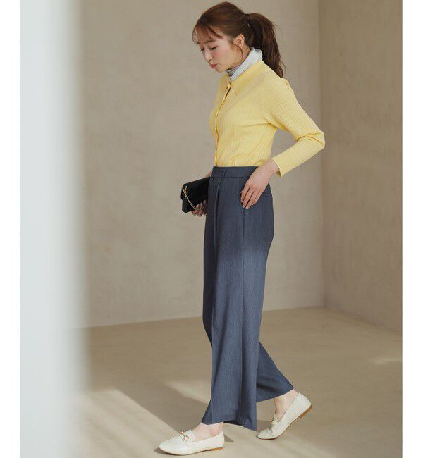 ANY SIS「褒めらレディストレッチ ワイドパンツ」|その他|