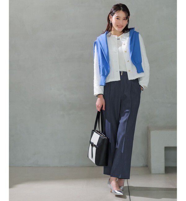 ANY SIS「褒めらレディストレッチ ワイドパンツ」|その他|