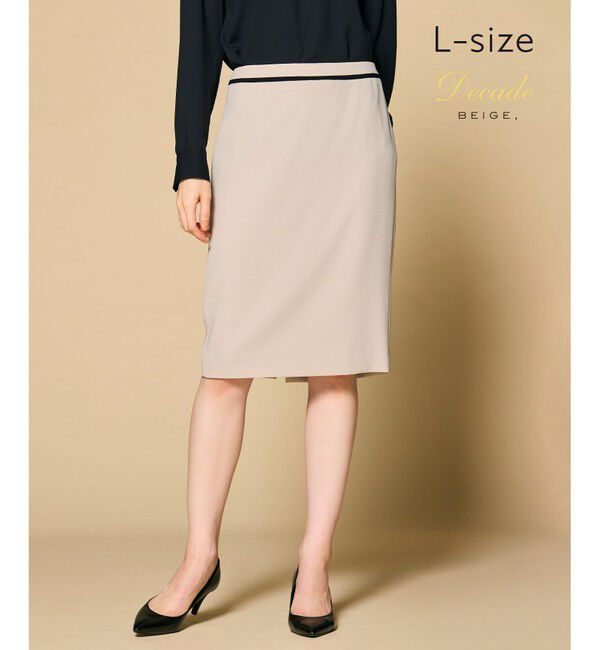 BEIGE,「【洗える・L-size】CINDY / タイトスカート」|スカート|Sand &times; Black