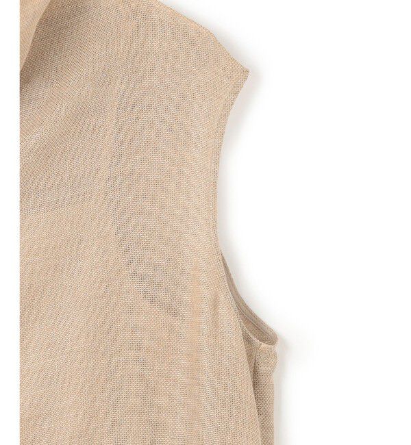 BEIGE,「【洗える・吸水速乾・防シワ・eclat 7・8月号掲載】LIATRIS / オフタートルノースリーブワンピース」|ワンピース|