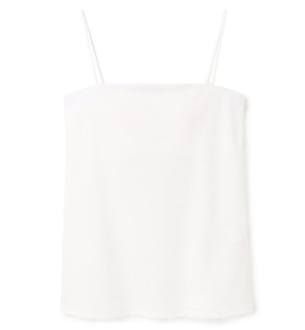 BEIGE,「【洗える】MERCANTI / インナーカップ付きベアトップ」|Tシャツ・カットソー|