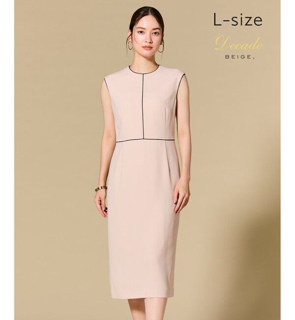 BEIGE,「【L-size・セットアップ対応】CINDY / クルーネックドレス」|ワンピース|Nude &times; Black