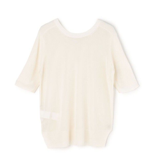 BEIGE,「JULIE / コットンシルク 2WAY半袖ニット」|ニット・セーター|