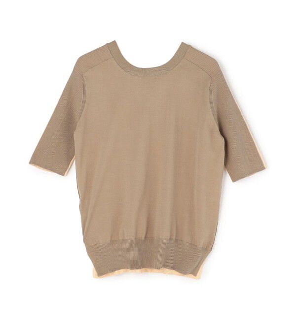 BEIGE,「JULIE / コットンシルク 2WAY半袖ニット」|ニット・セーター|