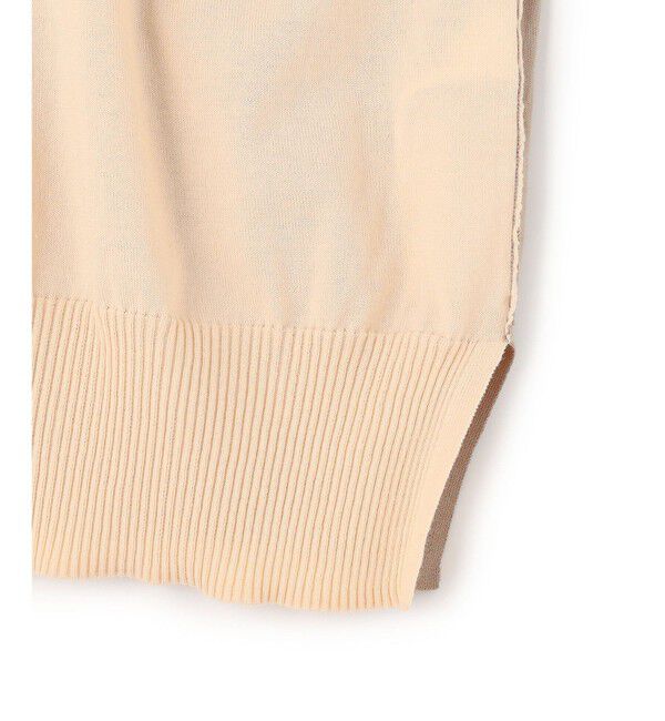 BEIGE,「JULIE / コットンシルク 2WAY半袖ニット」|ニット・セーター|