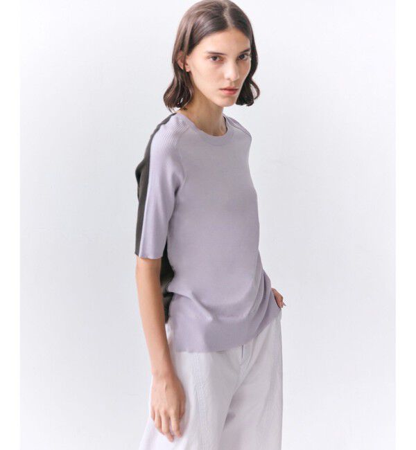 BEIGE,「JULIE / コットンシルク 2WAY半袖ニット」|ニット・セーター|