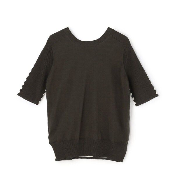 BEIGE,「JULIE / コットンシルク 2WAY半袖ニット」|ニット・セーター|