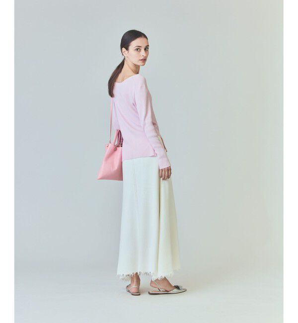  「ロゴ刺繍リブトップ」|ニット・セーター|