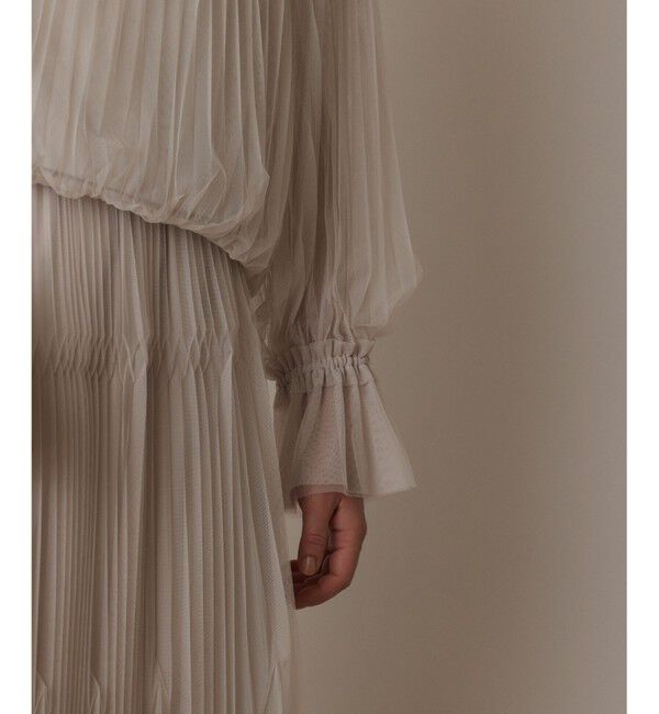  「チュールプリーツトップ」|シャツ・ブラウス|